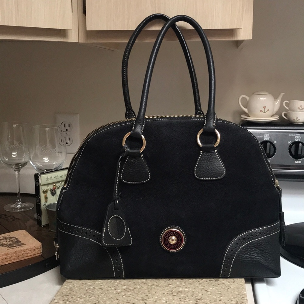 Dooney and Bourne large bowling style leather bag